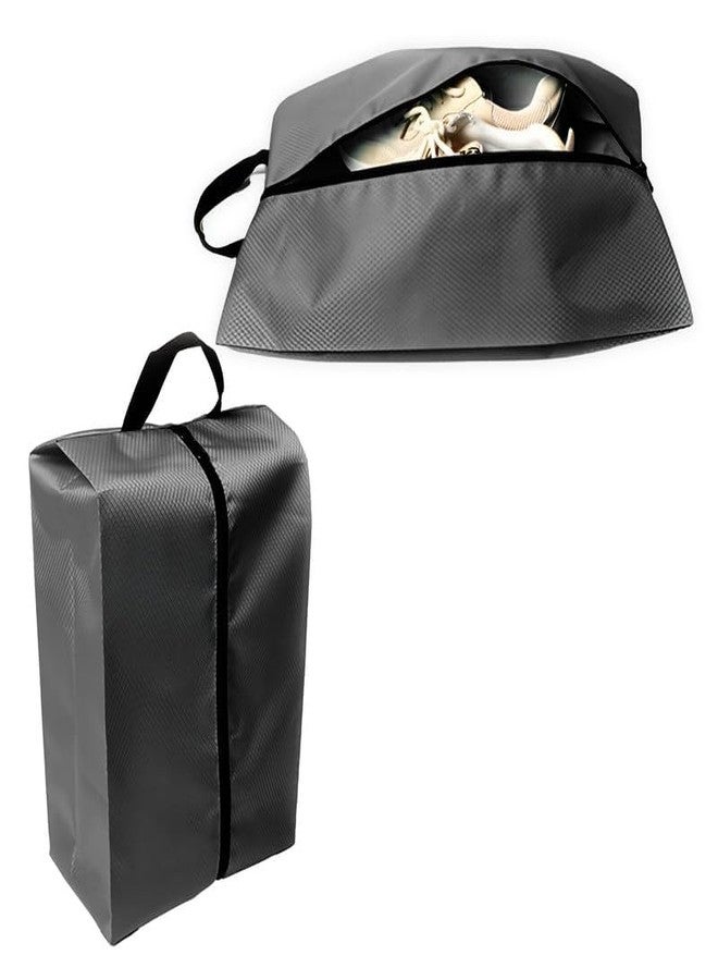 Nityasiddh 2-Pc Nylon Shoe Organizer Shoe Bag Pouches, Travel Shoe Cover for Travelling, Travel Essentials Shoe Storage Bag with Zipper, Vertical Shoe Bag - Image 1